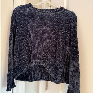Zara Charcoal Ribbed Sweater